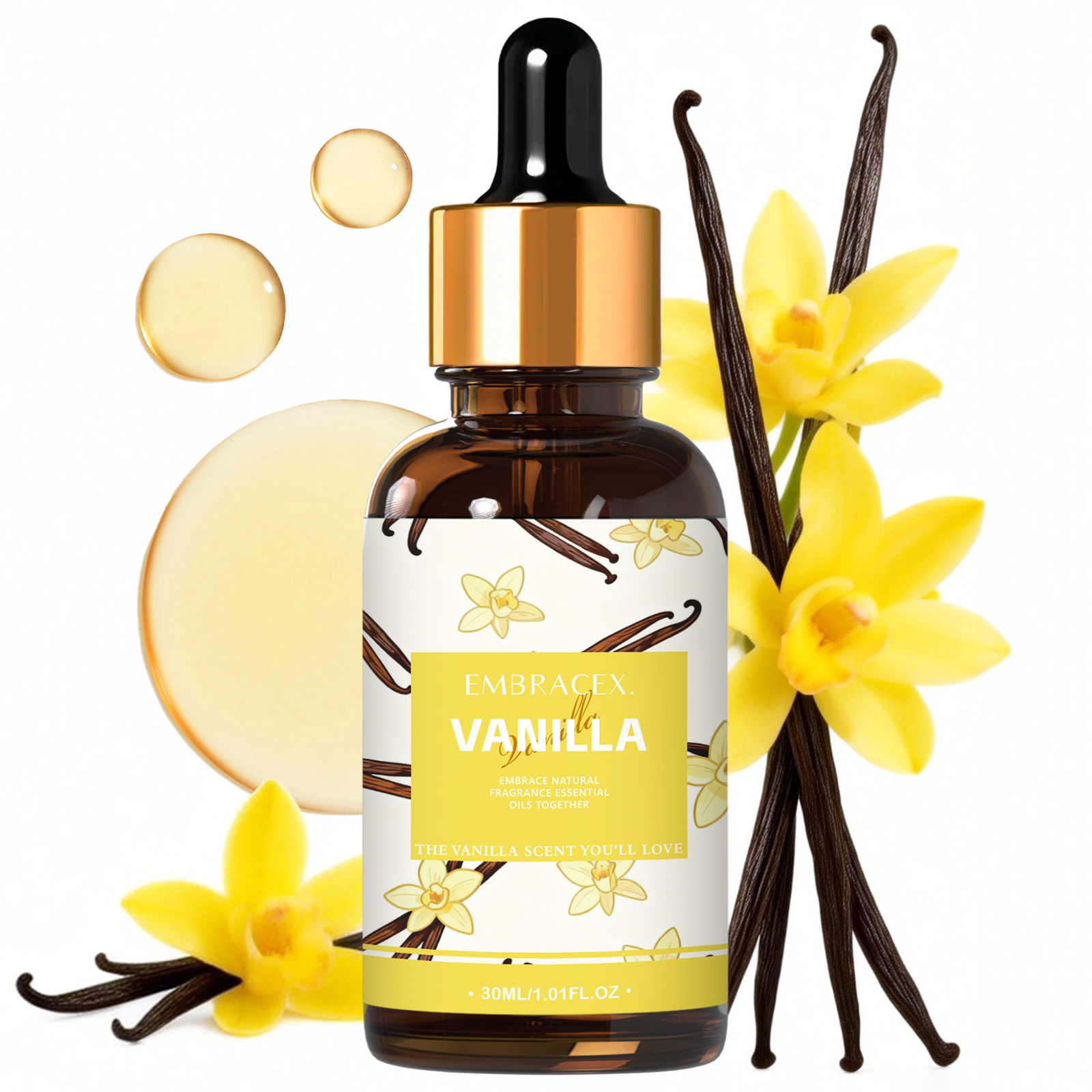 Candle Making Essentials - 30ml Vanilla Essential Oil For Diffusers