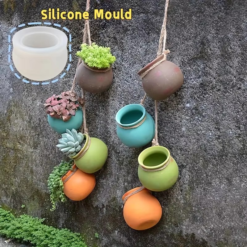 Candle Making Equipment - Silicone Flower Pot Molds, Resin Molds,