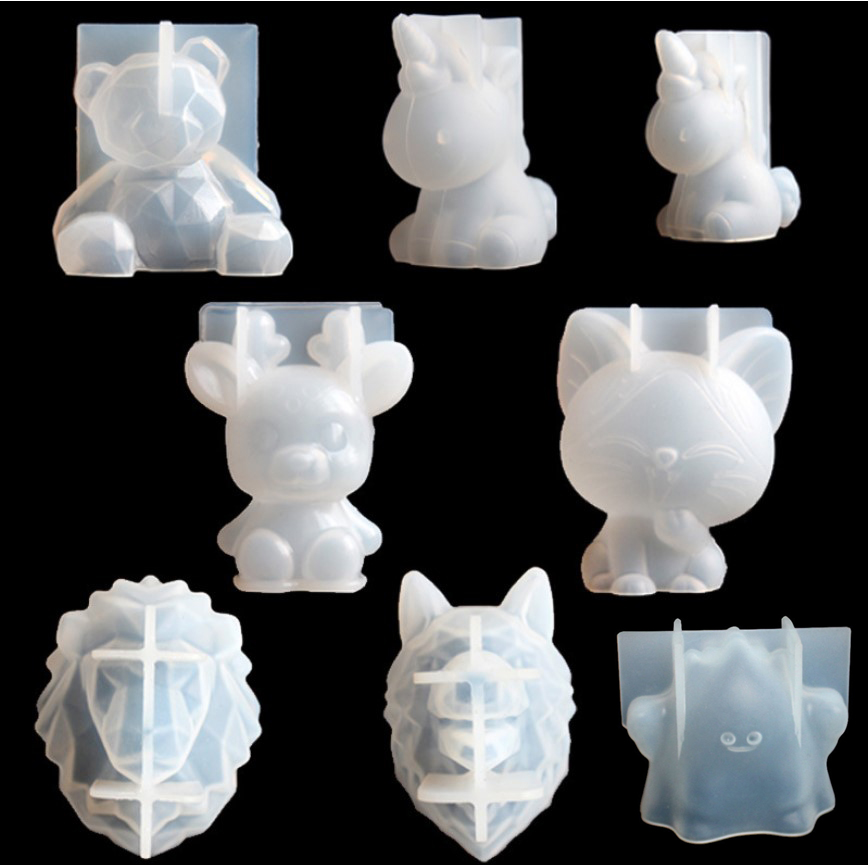 Candle Making Equipment - Transparent Unicorn Silicone Epoxy Resin Molds