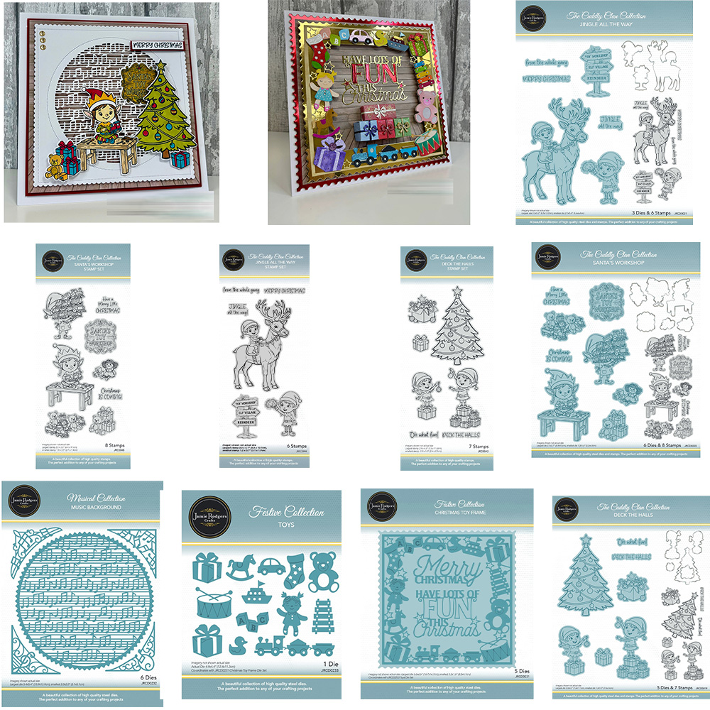 Candle Making Workshops - Santa's Workshop Toys Die Set Metal