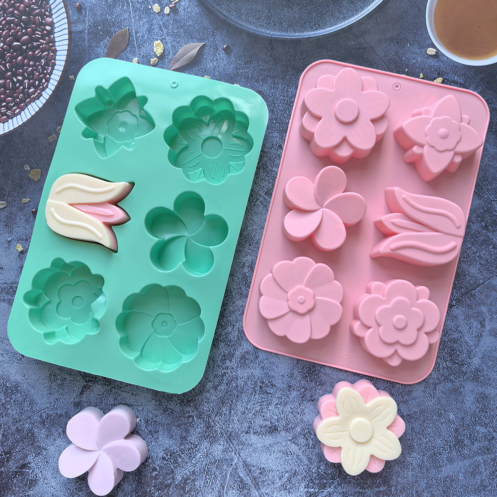 Candle Making Equipment - kinds Flower Silicone Molds Different Flower-shaped