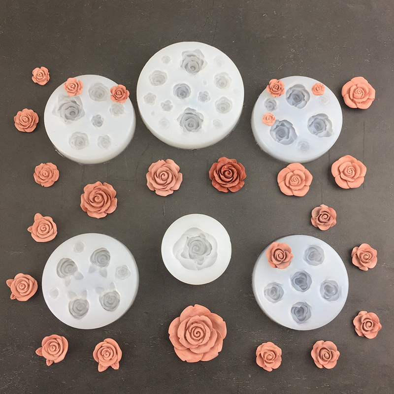 3D Rose Flower Shape Leaf Sili - Candle Making Items review and price