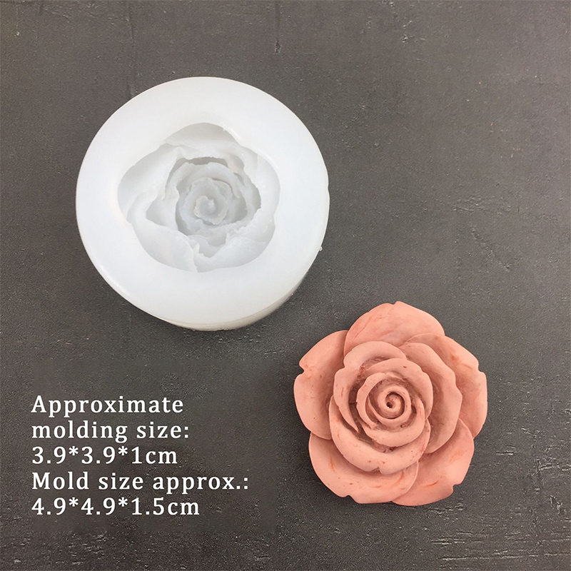 3D Rose Flower Shape Leaf Sili - Candle Making Items review and price