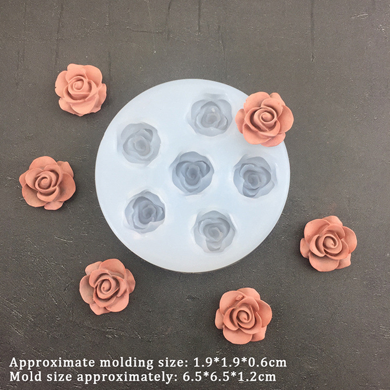 3D Rose Flower Shape Leaf Sili - Candle Making Items review and price