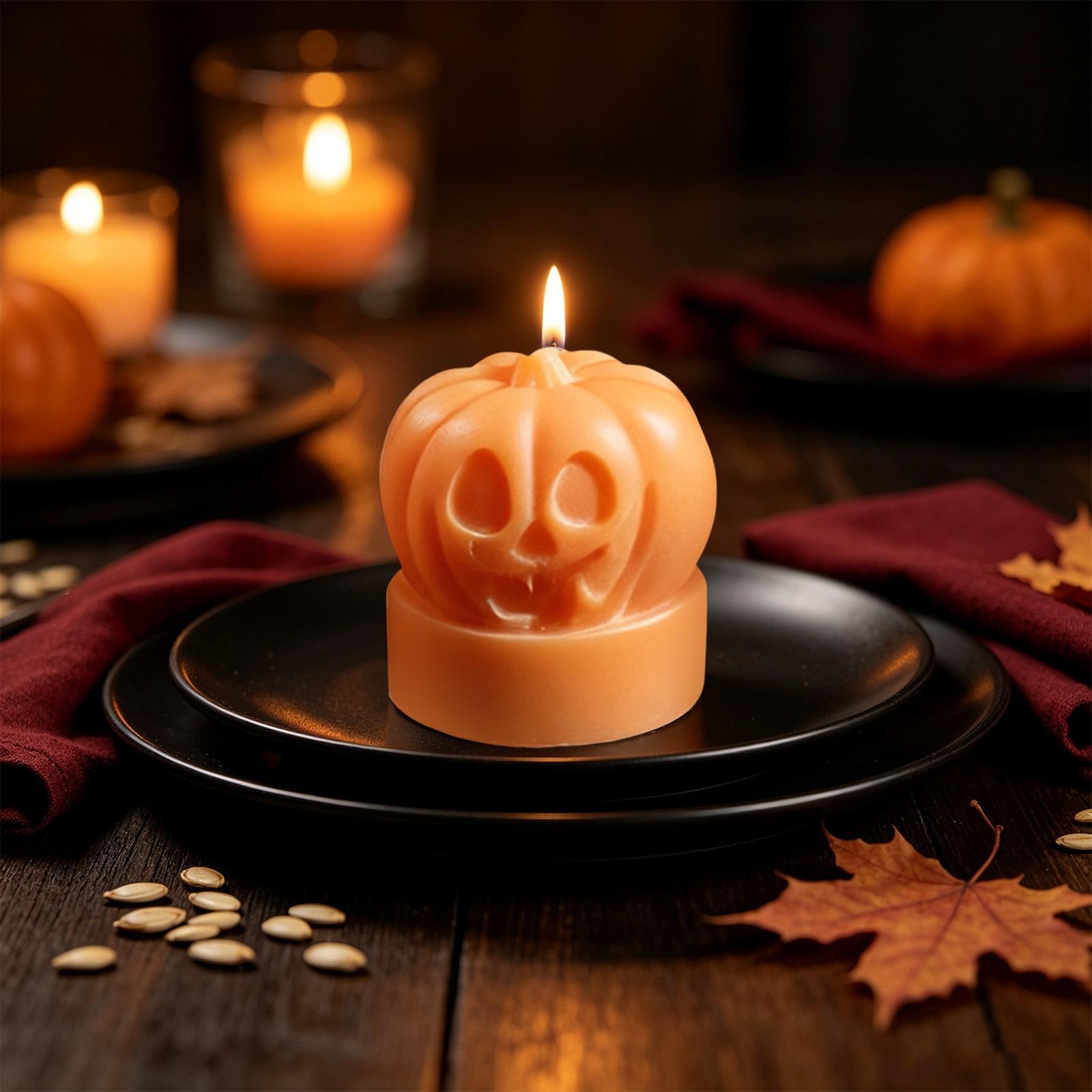 1PC Halloween Pumpkin Silicone - Candle Making Workshops review and price