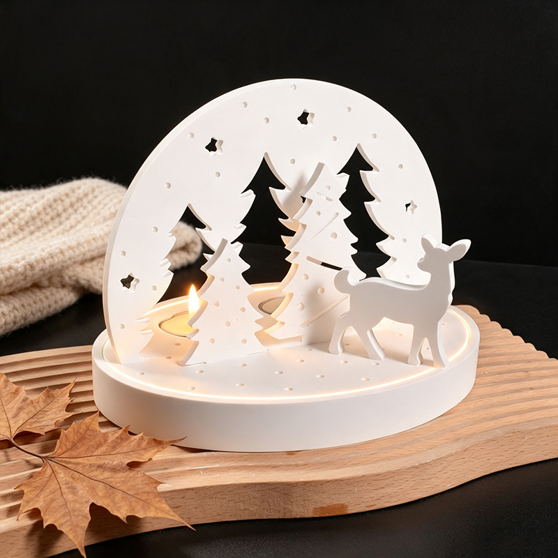 Christmas Elk Tealight Candle  - Candle Making Items review and price