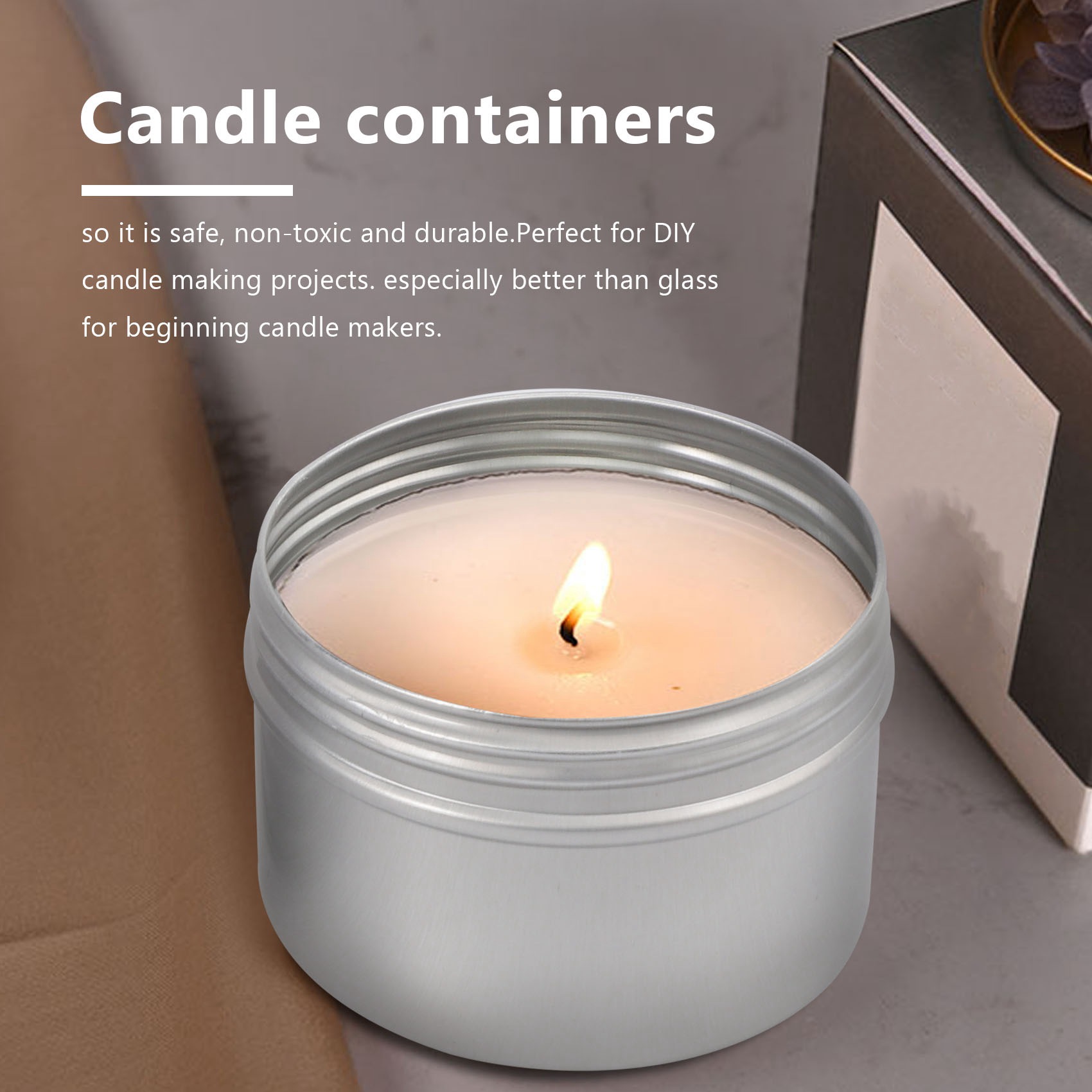 Stock Quantity 12Pcs 4Oz Metal - Candle Making Quantities review and price
