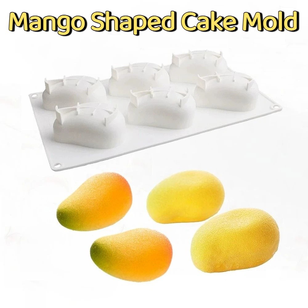 6 Cavity Mango Shaped Cake Mol - Candle Making Equipment review and price