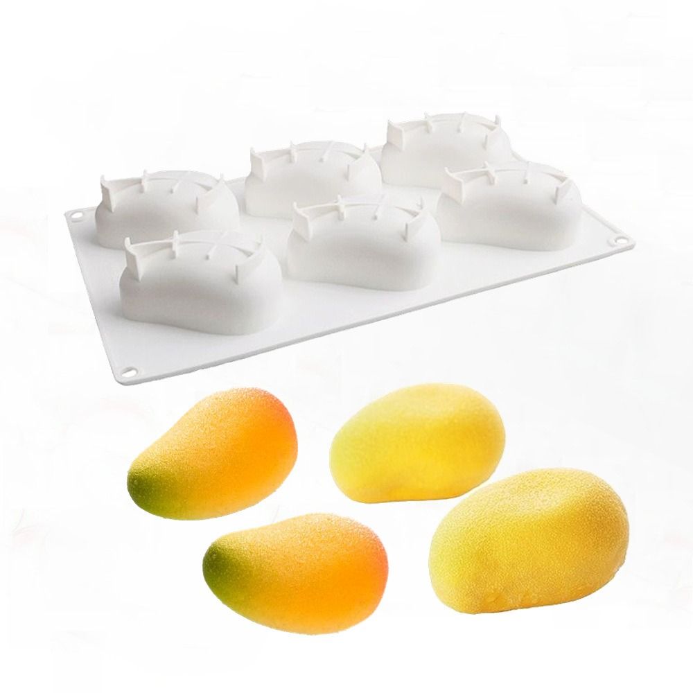6 Cavity Mango Shaped Cake Mol - Candle Making Equipment review and price