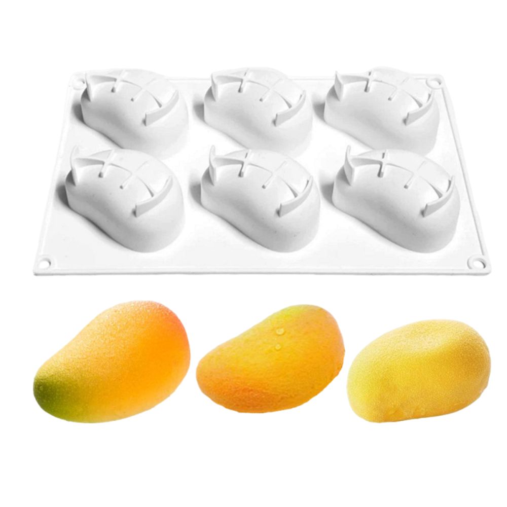 6 Cavity Mango Shaped Cake Mol - Candle Making Equipment review and price