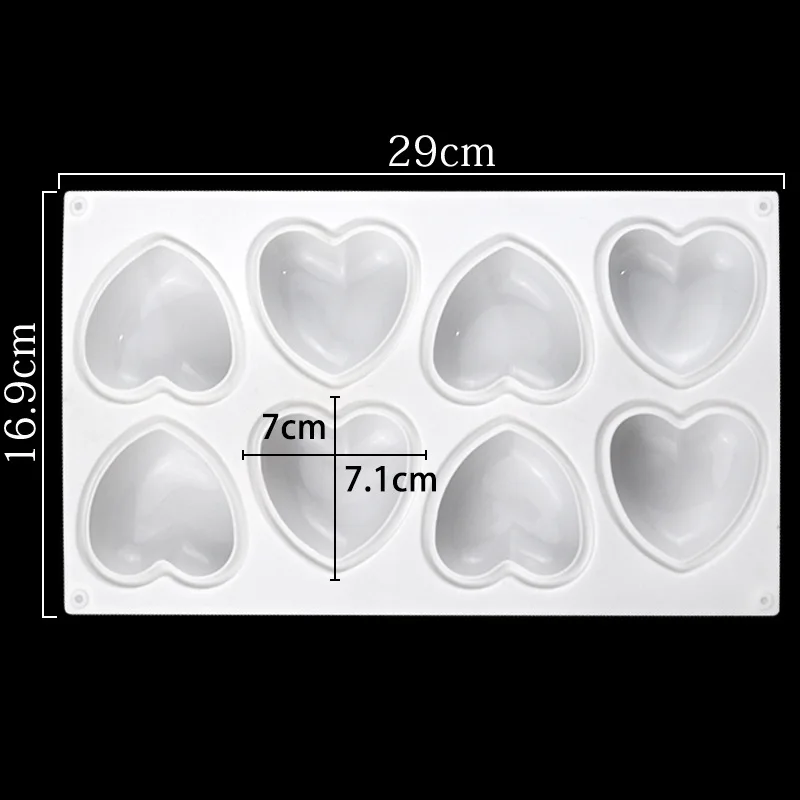 Love Heart Silicone Soap Mold  - Candle Making Equipment review and price