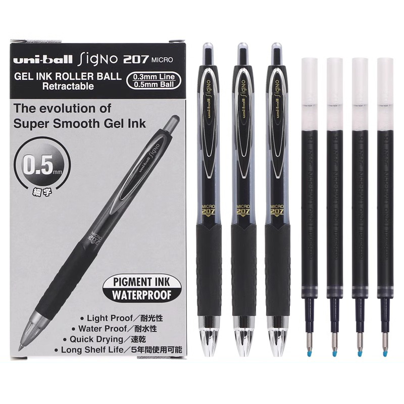 uni-ball 61256 Signo Gel 207 R - Pentel Pen Energel review and price