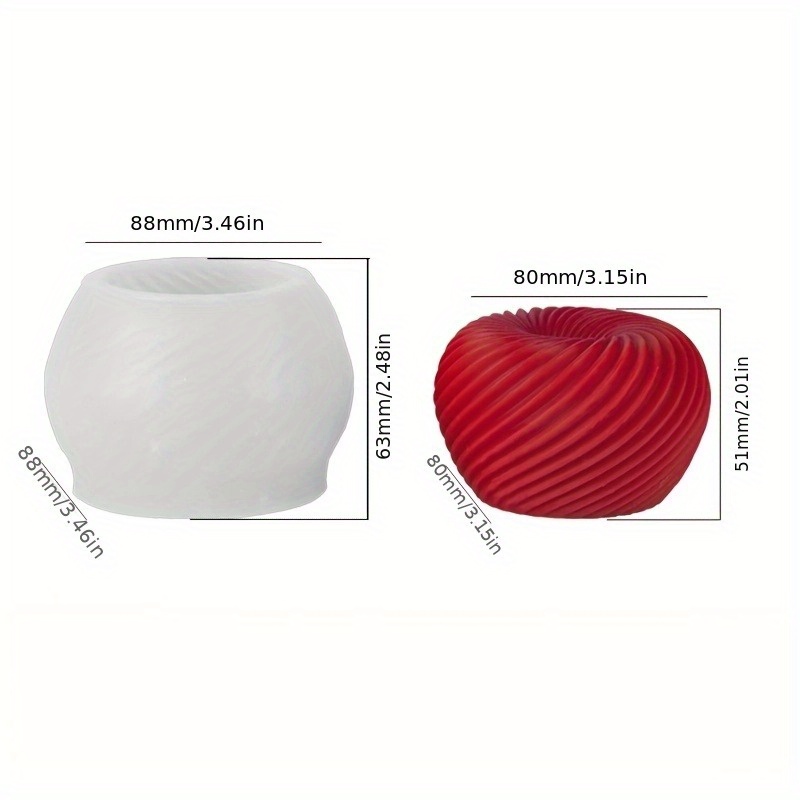 A trendy red apple silicone mo - Candle Making Equipment review and price