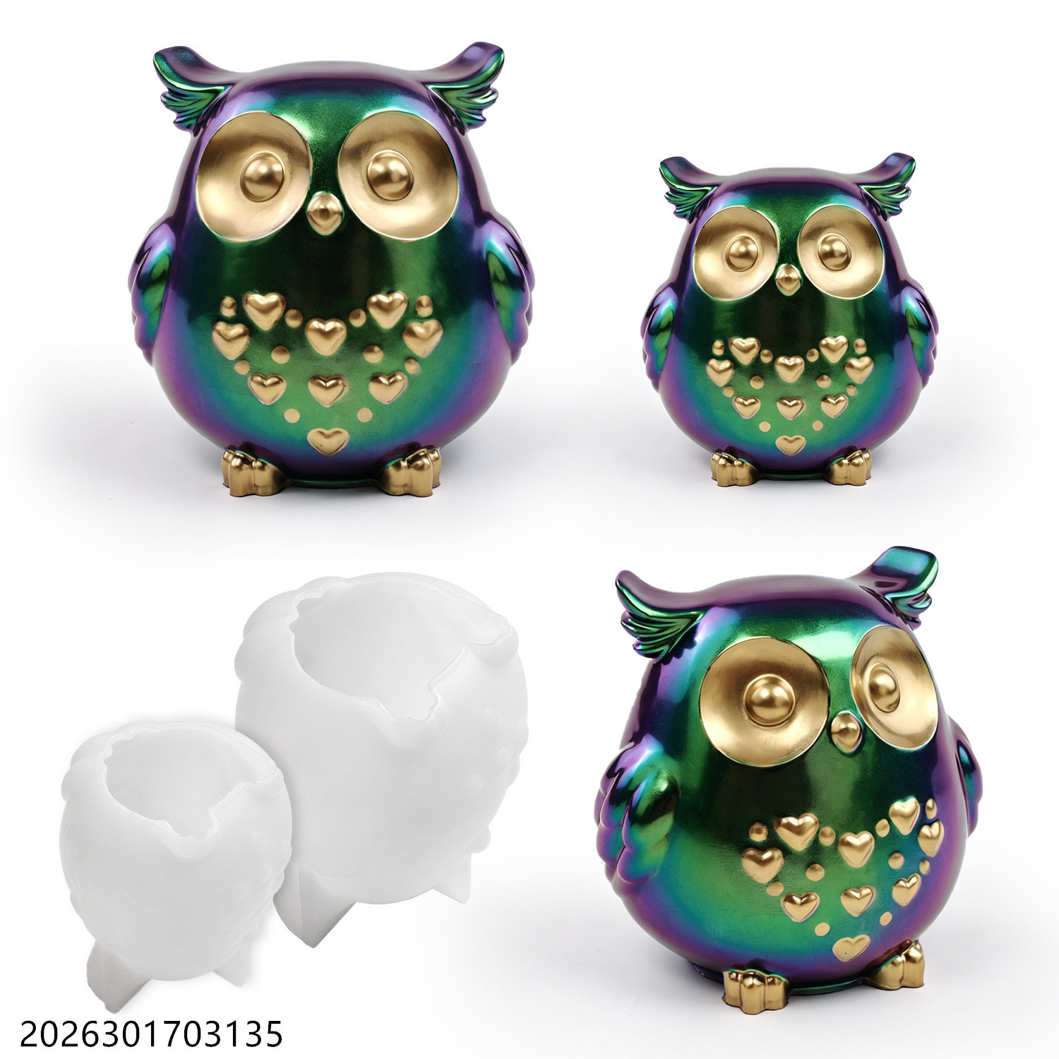 Owl Silicone Mold 3D Bird Shap - Candle Making Equipment review and price